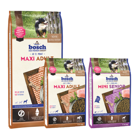 Bosch MAXI ADULT 18kg + Mini Senior 2,5kg